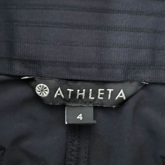Athleta Tribeca Black Utility Crop Pants - Size 4 - Picture 5 of 12